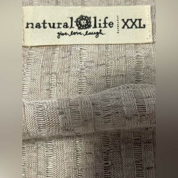 NATURAL LIFE Pearl Knit Layering Top- Sand- XXL - Picture 7 of 8